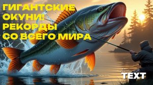 Гигантские окуни - 5 рекордов со всего мира!