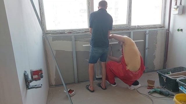 Утепление и монтаж Ниши из Гипсокартона. Все по просто