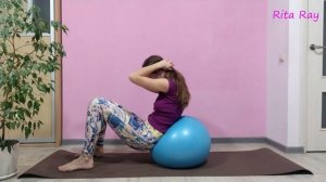 Exercises against stooping.Упражнения на мяче против сутулости #fitb