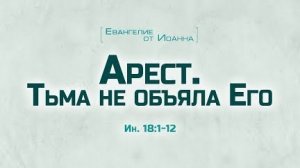 Ев. от Иоанна: 96. Арест. Тьма не объяла Его... (Алексей Коломийцев)