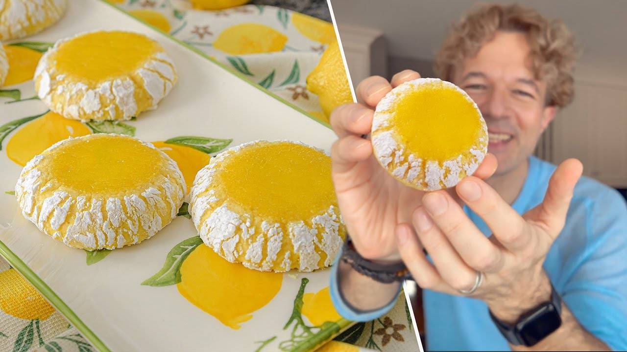 Получится у всех! Вкуснейшее ЛИМОННОЕ ПЕЧЕНЬЕ с нежным лимонным курдом лёгкий рецепт