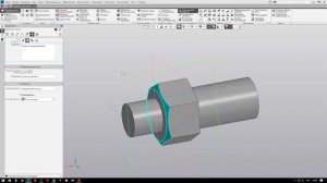 Компас-3D. Штуцер