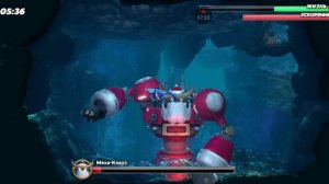 Новый босс в Hungry Shark World - Меха Клаус! +выживание за древ?