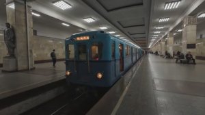 Выставка метровагонов на станции Партизанская