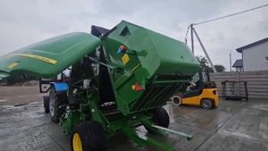Пресс подборщик рулонный John Deere  854/Round baler John Deere 854  #atxtop