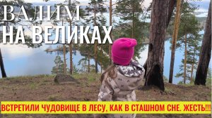 ПРОСТО ЖУТЬ!!!Отправились на велопрогулку и встретили ЧУДОВИЩЕ в лесу. УЖАС!!! Живописные места!