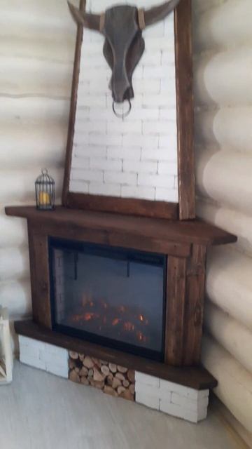 Отделка электрического камина. #камины#каминвквартир? смотреть онлайн