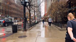 Великолепная прогулка в Дождливый день, по улицам ЧИКАГО!