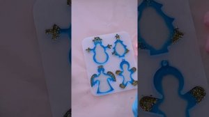 Лёгкая заливка ёлочных игрушек смолой. #resinart #эпоксидн