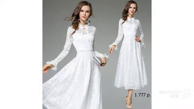 Белое кружевное платье смотреть онлайн