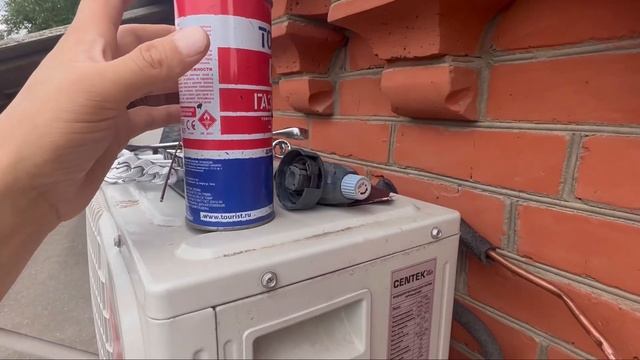 Пайка медной трубы газовой горелкой — Ремонт кондици? смотреть онлайн