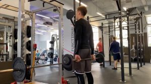 Шраги со штангой за спиной - техника выполнения