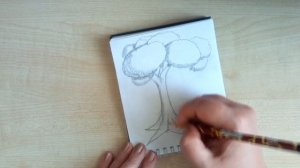 Учусь рисовать по книге. Двадцать первый день. Деревья