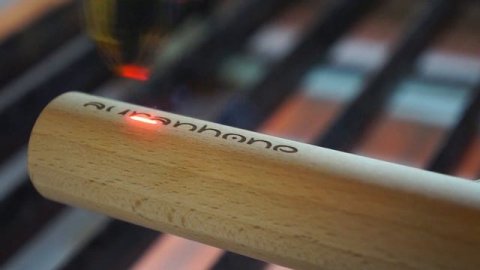 Лазерная гравировка АУРОФОН, на дереве (бук)