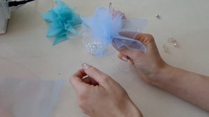 Цветы из органзы, фатина, шифона своими руками быстро ?