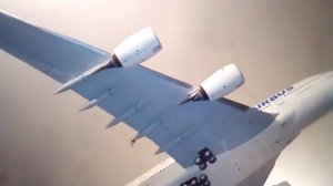 Модель самолёта А-380 в масштабе 1:48