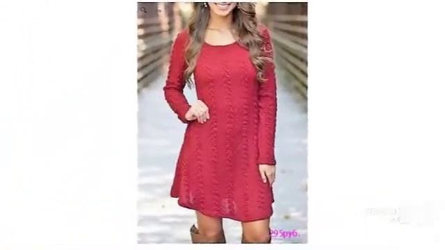 Женская одежда с AliExpress-Свободное трикотажное роскошн? смотреть онлайн