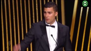 РОДРИ l Речь после вручения ЗОЛОТОГО МЯЧА 2024(русская о?