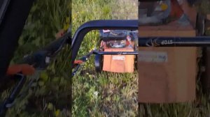 Работа газонокосилки Skiper по пересечённой местности.07.