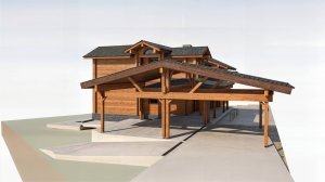 НАВЕС ИЗ КЛЕЁНОЙ БАЛКИ НА  2 МАШИНЫ