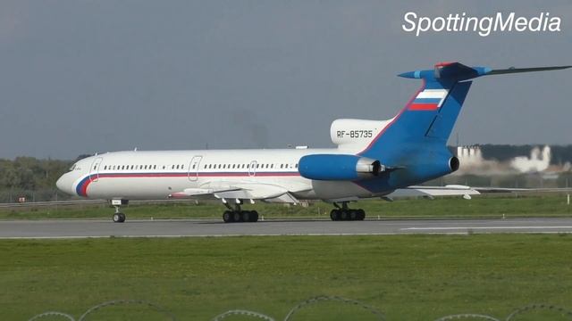 Туполев Ту-154М звучит как песня! Посадка и взлет Ту-154 смотреть онлайн