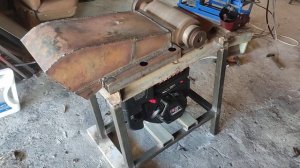 Садовый измельчитель из вала от фуганка. Первый пробн?