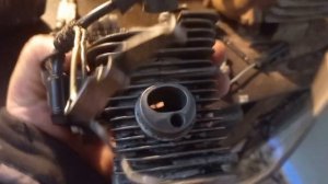 установка нового двигателя бензопила Stihl MS 180