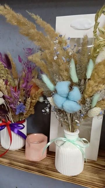 #подарки #сувениры #гипс #сухоцветы #цветы #букет #букет смотреть онлайн