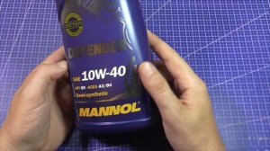 Моторное Масло Mannol Defender 10W-40 7507 Полусинтетическое - Обз