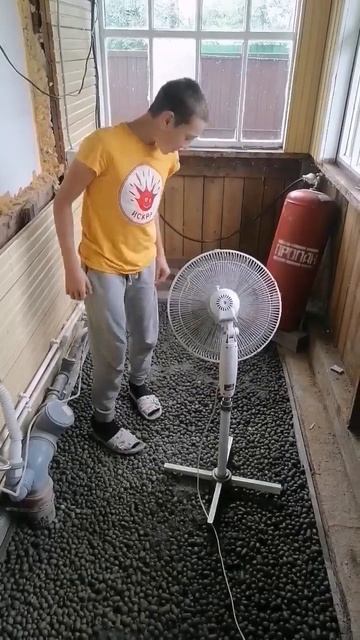 Пол по грунту #4. Сушим керамзит. смотреть онлайн