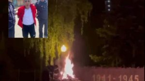В Воронеже выходец из Азербайджана сжег цветы и затушил Вечный огонь на мемориале — братской могиле