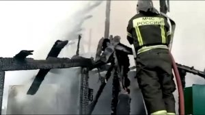 Тушение пожара в дачном доме ВТЗ Зорька под Владимиром