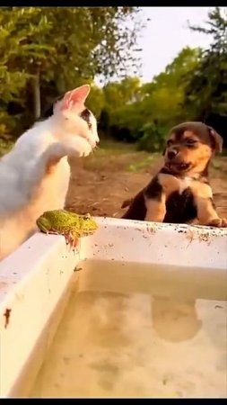 Wait For The End…! #dog #cat