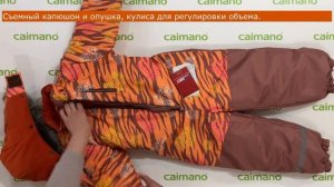 Зимний комбинезон для девочки с лямками, Caimano MATTY