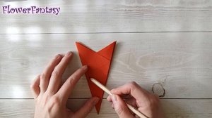 Просто и быстро цветок из бумаги