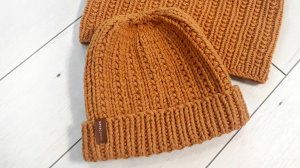 Зимняя шапка с модной макушкой. Вязание спицами. Мастер-Класс