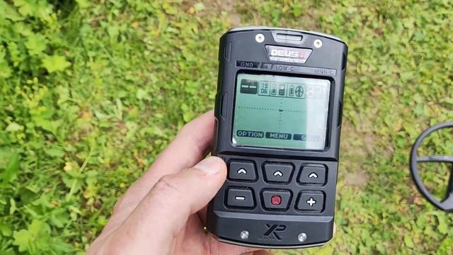 Показания вектографа XP Deus 2 на глубоких целях