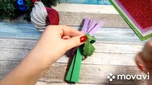 Ракушка Елочные Игрушки из фоамирана Игрушки на елку своими руками из фоамирана