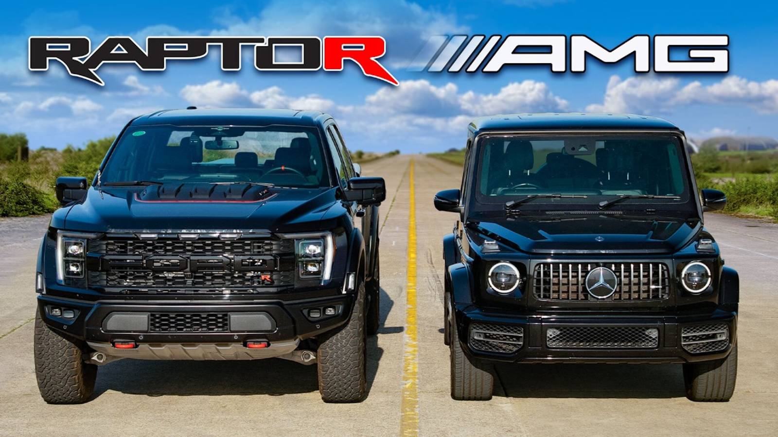 carwow: FORD F-150 RAPTOR R против AMG G63 ДРЭГ-РЕЙС