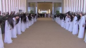 Встречают Трампа!