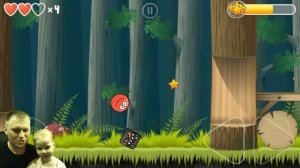 Квадрат Ниндзя. Второй Босс в  Красный Шар 4. \ Red Ball4 #2.