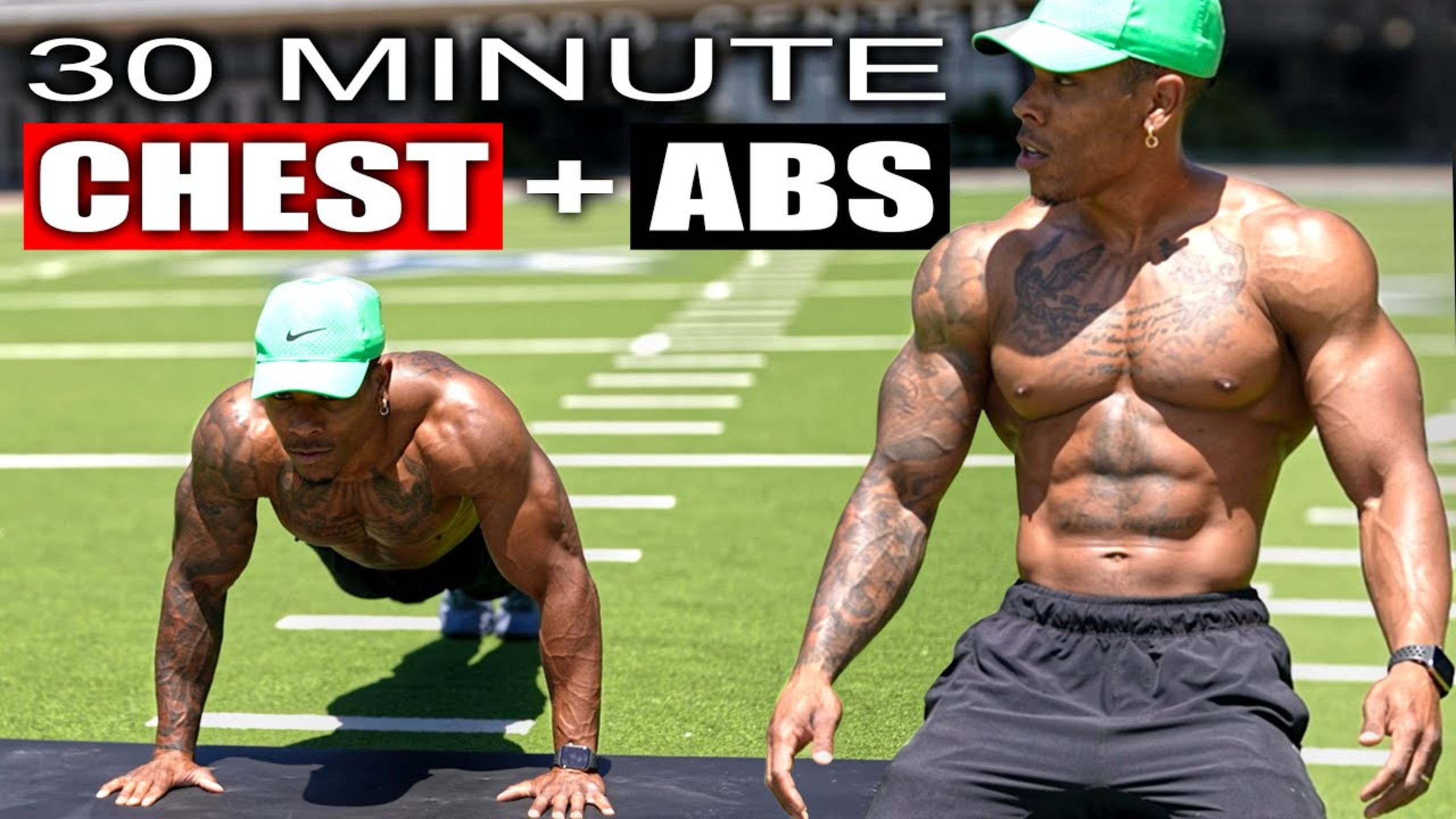 PERFECT 30 MIN CHEST & ABS WORKOUT [MUSCLE BUILDER] - BullyJuice
