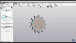 Звездочка цепи в Компас 3D