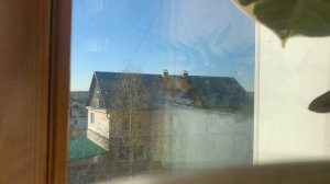 The weather outside the window in our village: солнечные дни пришли