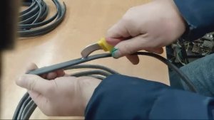 Нож электрика с пяткой