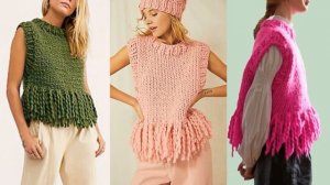 МОДНЫЕ ВЯЗАНЫЕ БЕЗРУКАВКИ И ЖИЛЕТКИ ВЕСНА-ЛЕТО 2025💖 С?