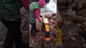 Испытание дровокола HUTER HLS 5500H 70/14/1