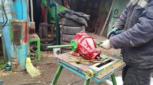 Минитрактор из мотоблока,полный привод готов.