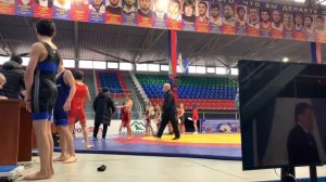 Взвешивание борцов на первенстве Дагестана 2025 среди ю