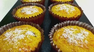 Нежные морковные кексы из рисовой муки!